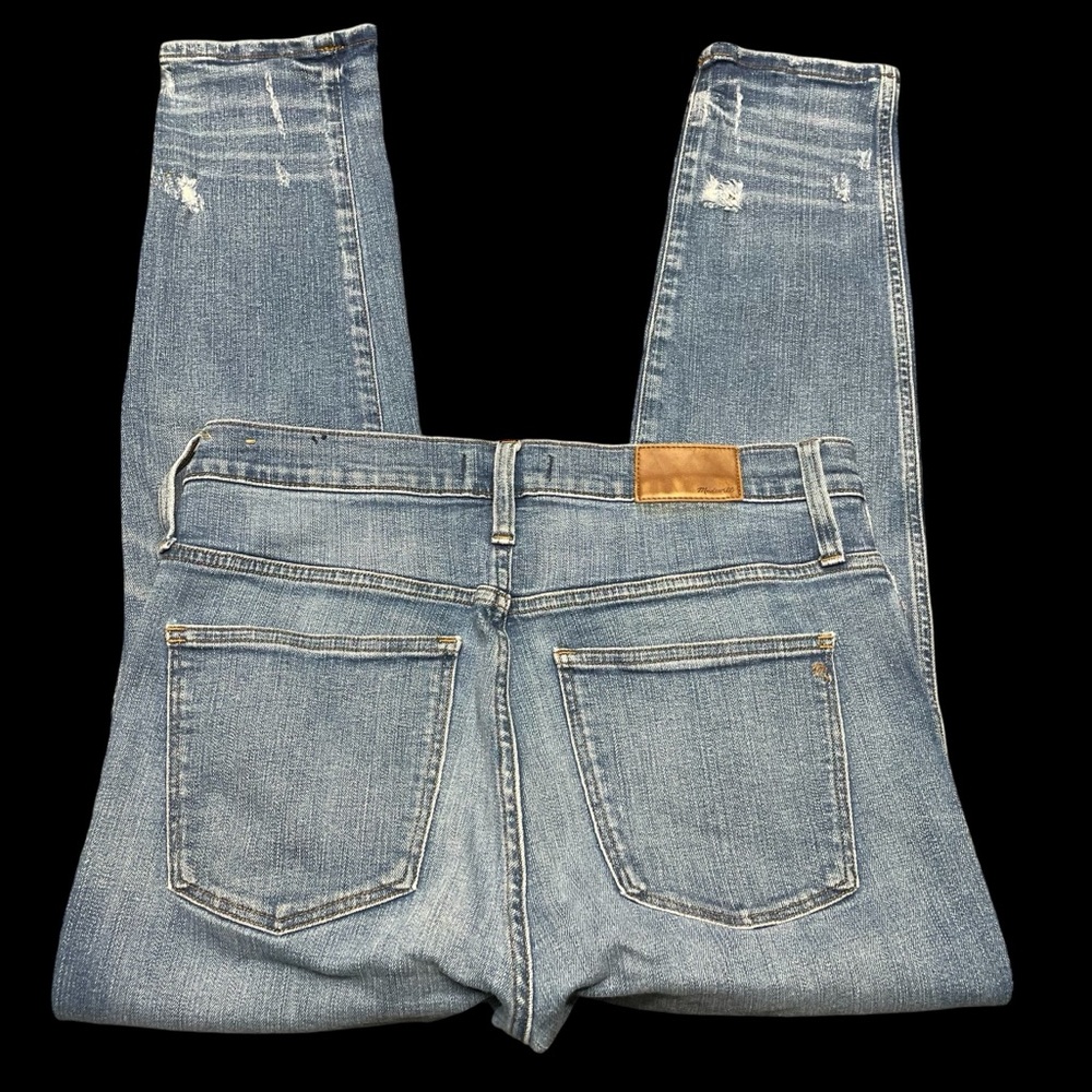 Madewell Women’s 30 Slim Straight Jeans Distressed Button-Front Edition - Picture 10 of 16